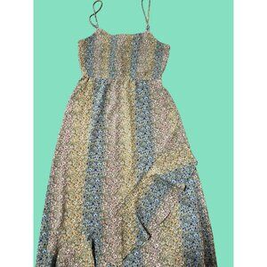 Floral Smocked Spaghetti Strap Midi Dress By Speechless M Multicolor